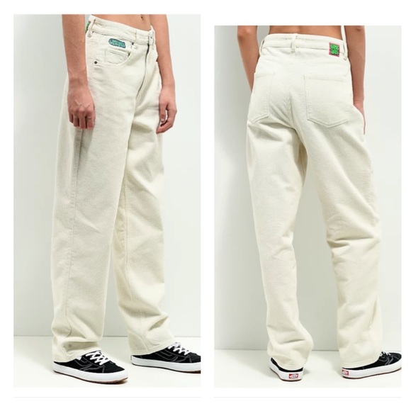 Empyre Pants - Empyre Tori Off-White Corduroy Skate Pants